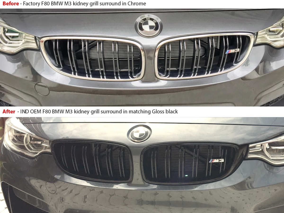 F80 BMW m3 Kidney Grill Replacement Install